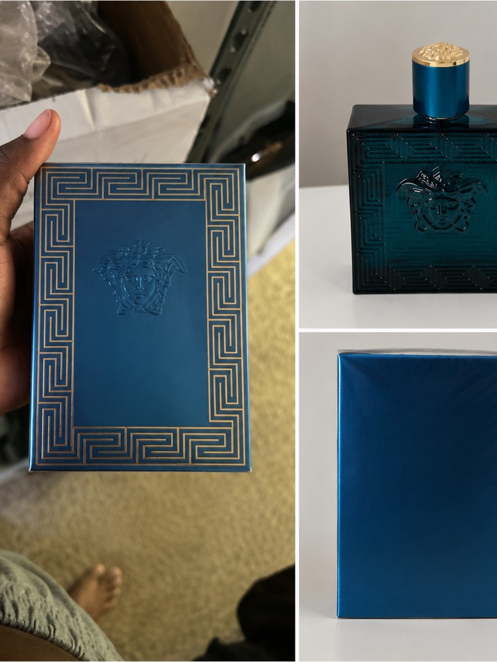 Versace Dylan Blue — Teal Blue with Gold Accents